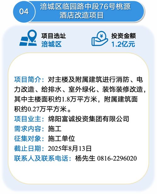 綿陽發布一批投資項目機會清單，助力投資信息咨詢